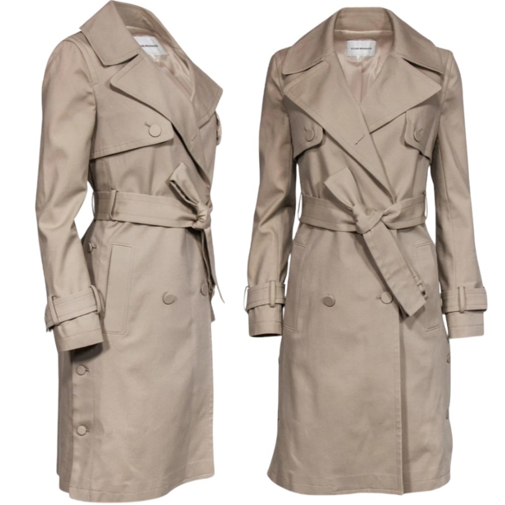 Club Monaco Khaki Longline Trench Coat